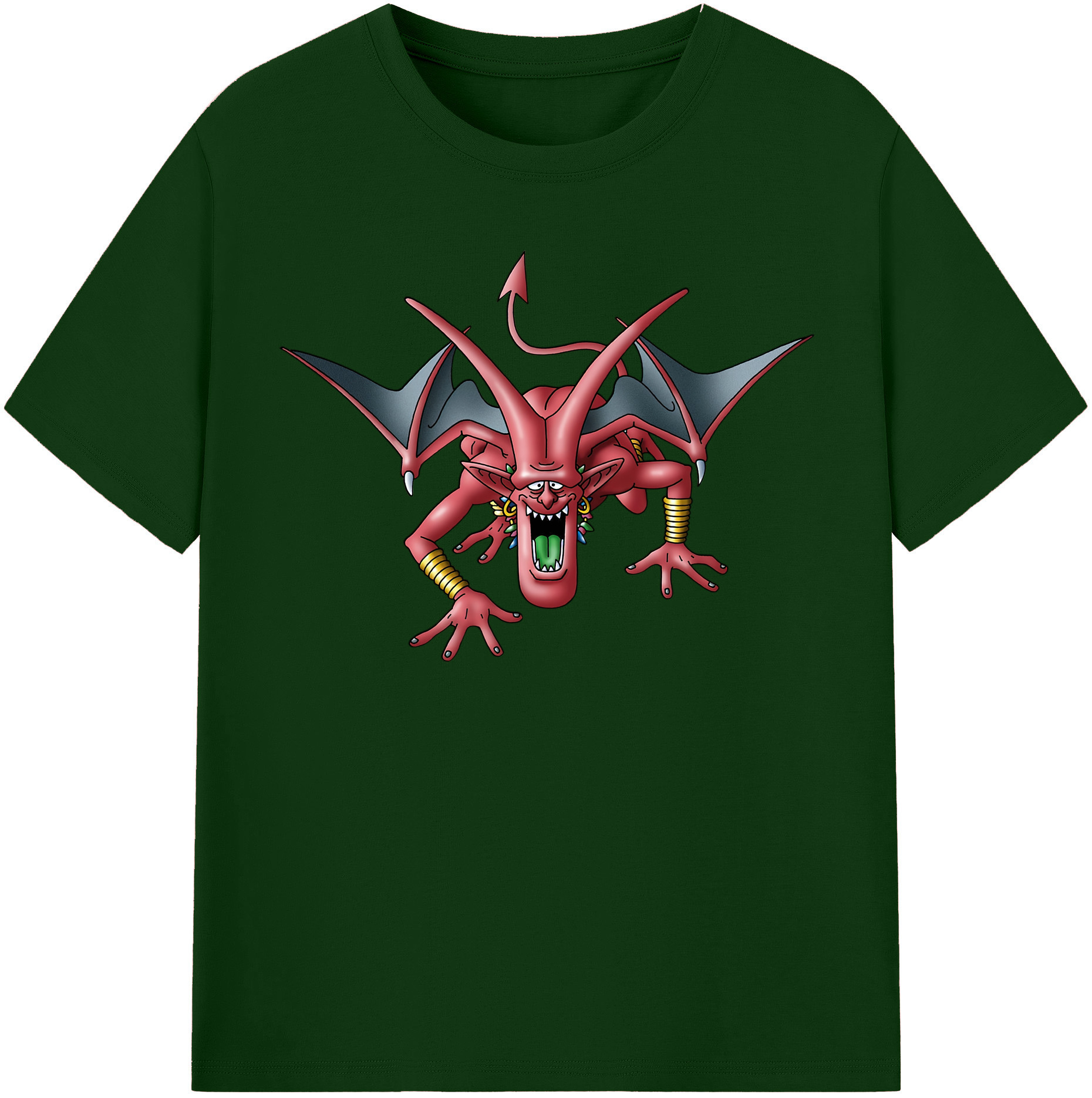 （画像用） ドラゴンクエスト Doragon Kuesuto Dragon Quest 綿100％半袖Tシャツ（フロントプリント）